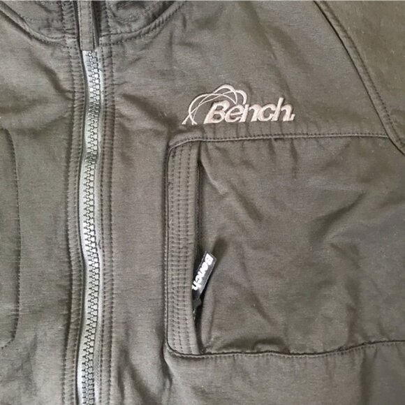 BENCH Light Bomber Cotton Fleece Jacket Pockets Zipper Lightweight Casual XL Top - Picture 9 of 16